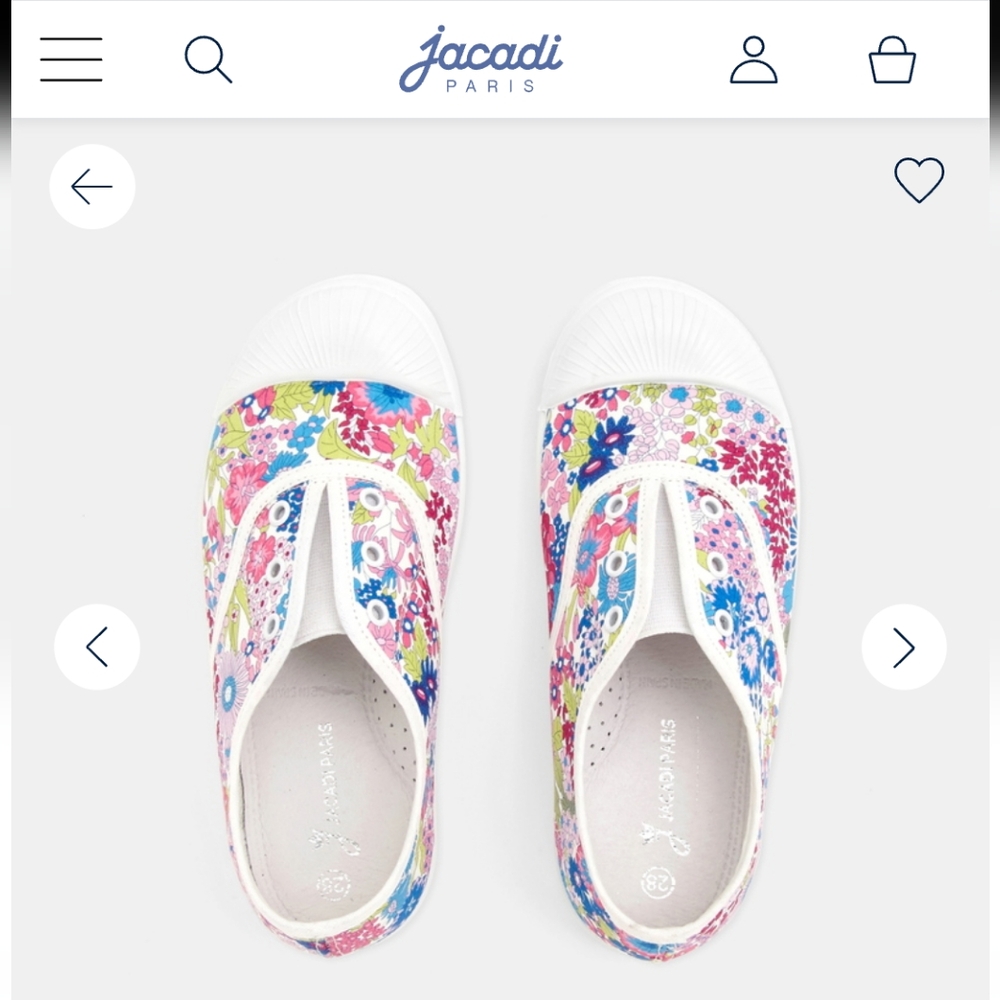 Jacadi Floral  Girls Print Kids Sneakers in Multicolor